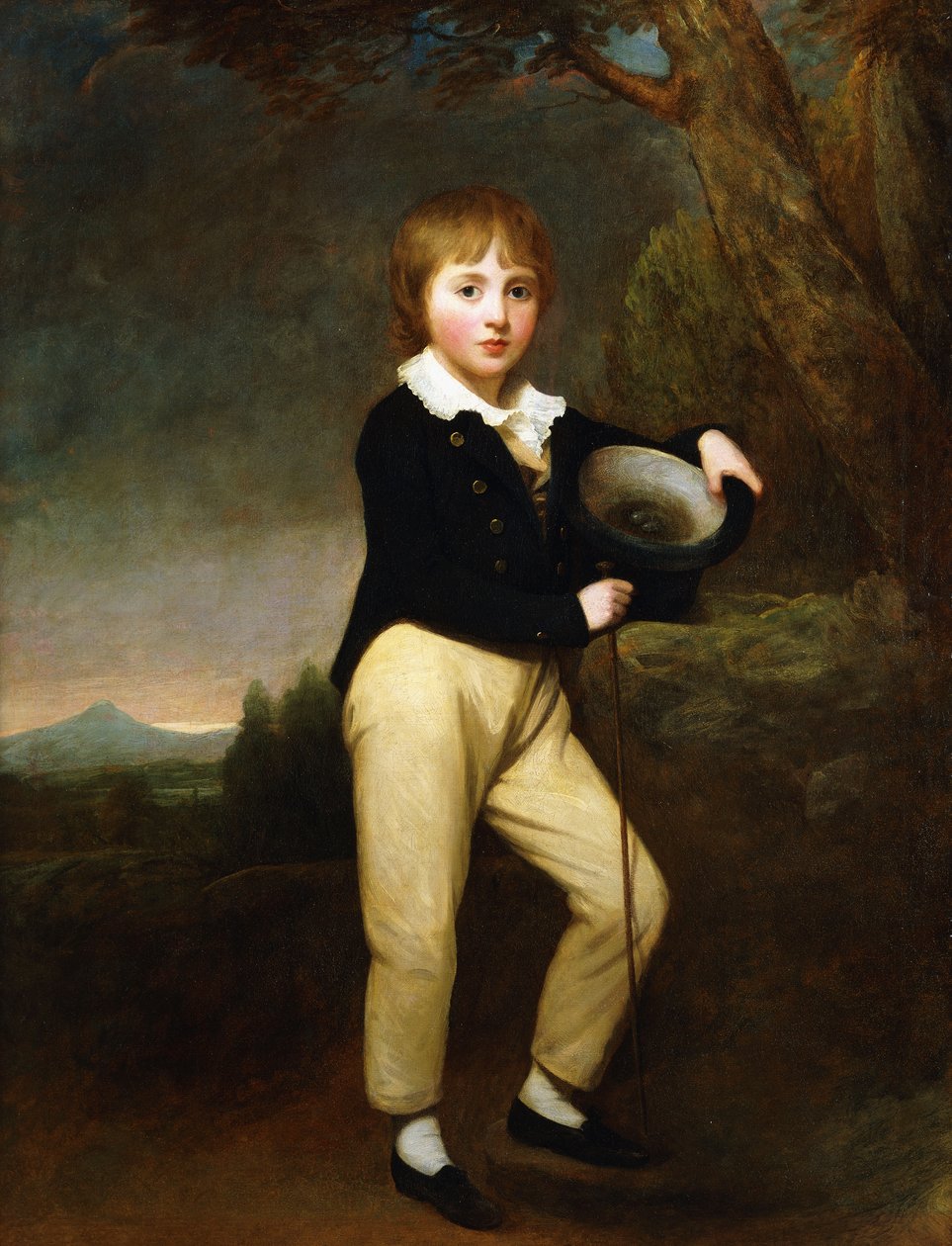 Portrett av Master Baines av George Romney