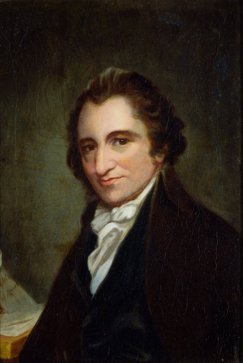 Portrett av Thomas Paine, 1800 av George Romney