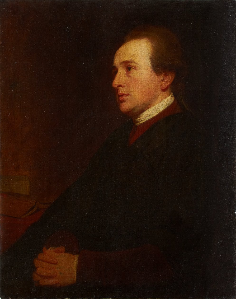Portrett av en ung mann ved skrivebordet sitt av George Romney