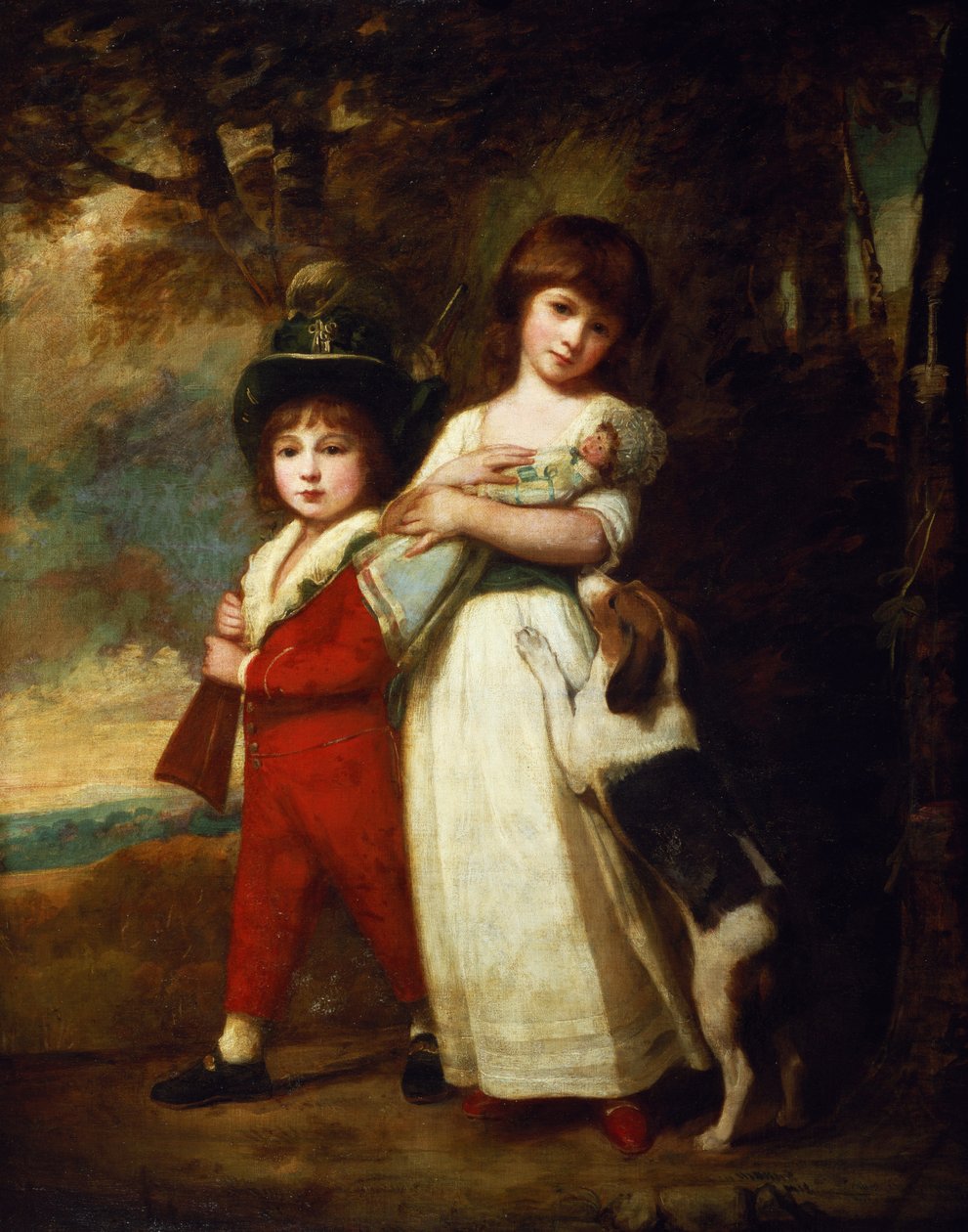 Portrett av Vernon-barna av George Romney