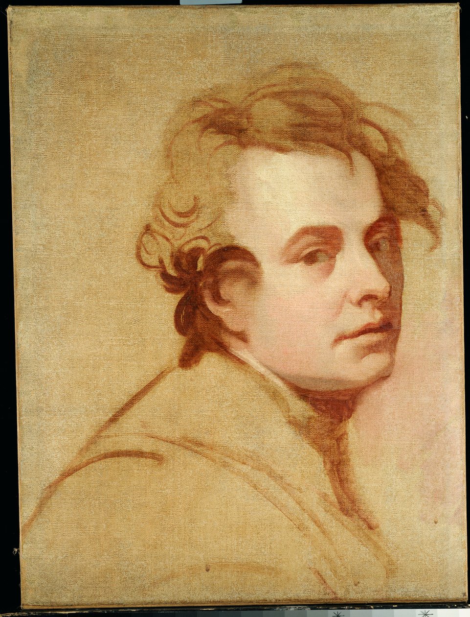 Portrett av kunstneren, bystelengde av George Romney
