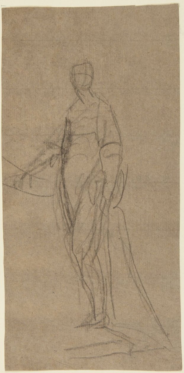 Portrettstudie av en stående kvinne av George Romney