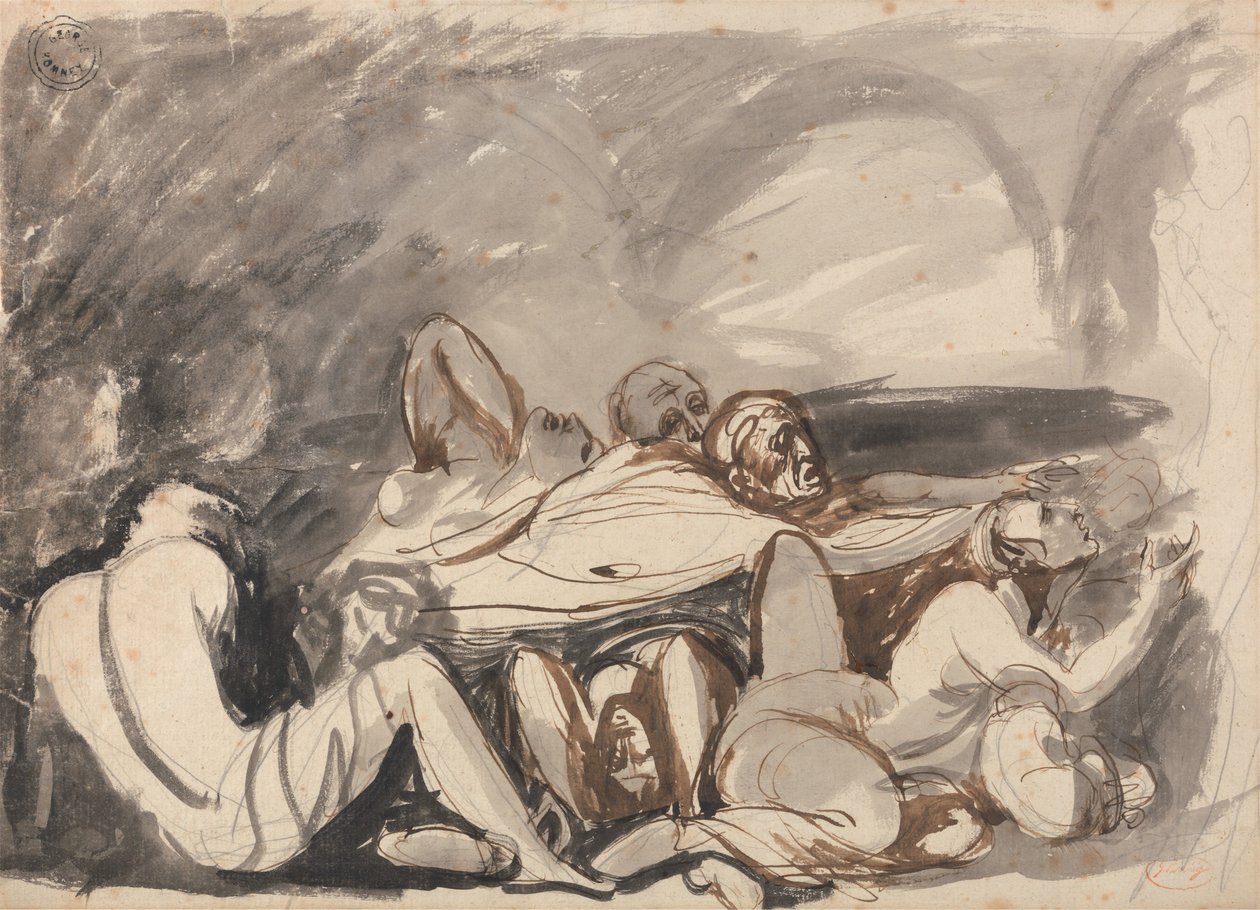 Fengselsscene av George Romney
