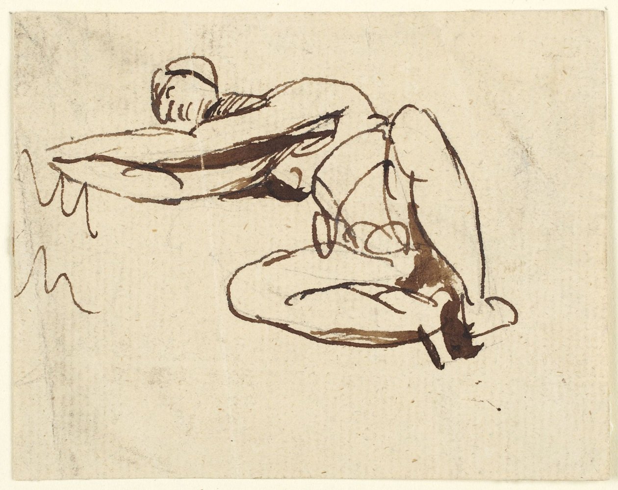 Liggende figur av George Romney