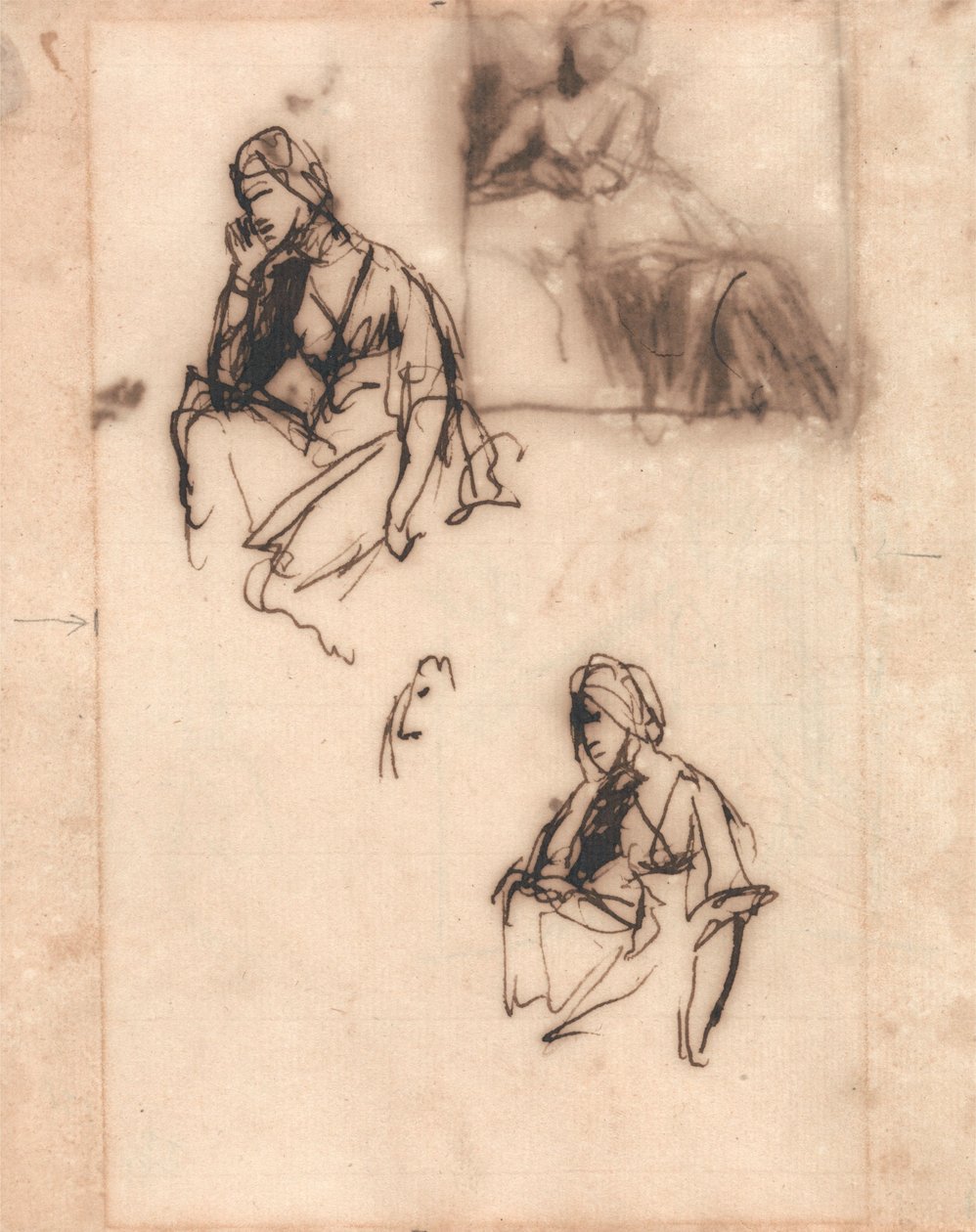 Sittende kvinne av George Romney