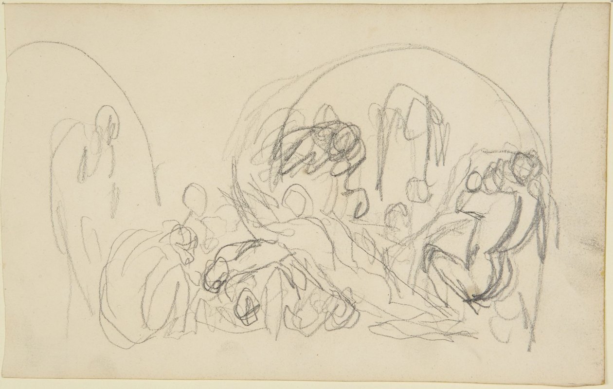 Skisse for Howards besøk i fengsler av George Romney