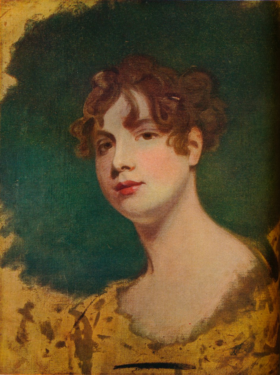 Skisse av et kvinnelig hode, 1700-tallet av George Romney
