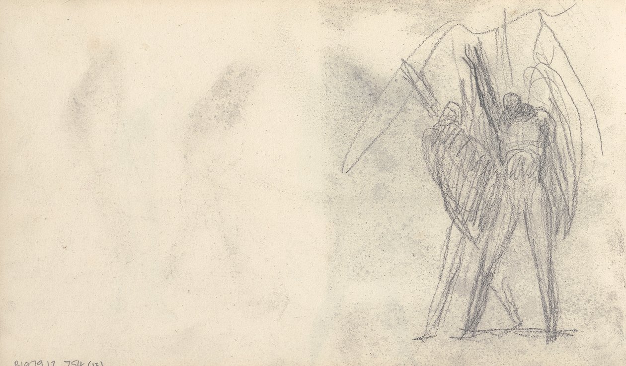 Skissebok tegning av George Romney