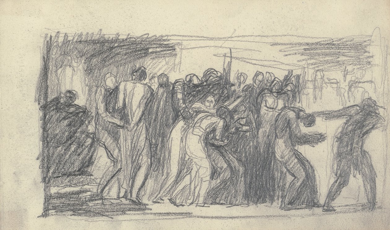 Skissebok tegning av George Romney