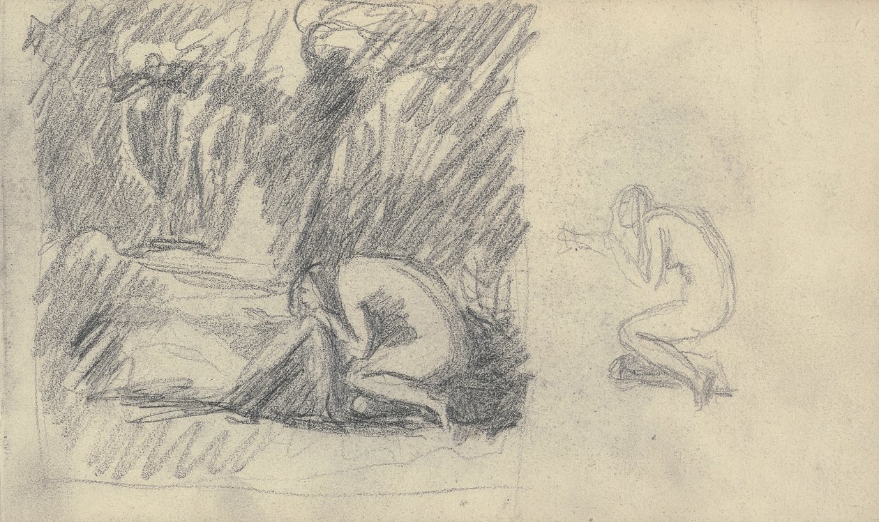 Skissebok tegning av George Romney