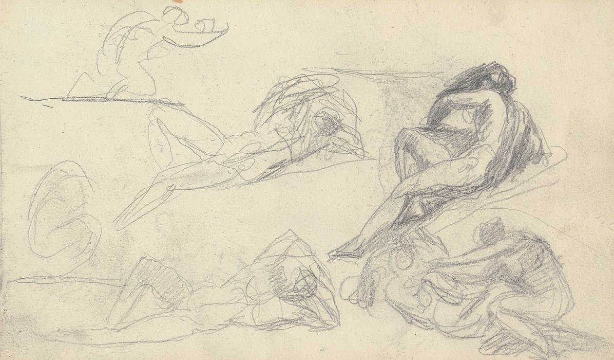Skissebok tegning av George Romney