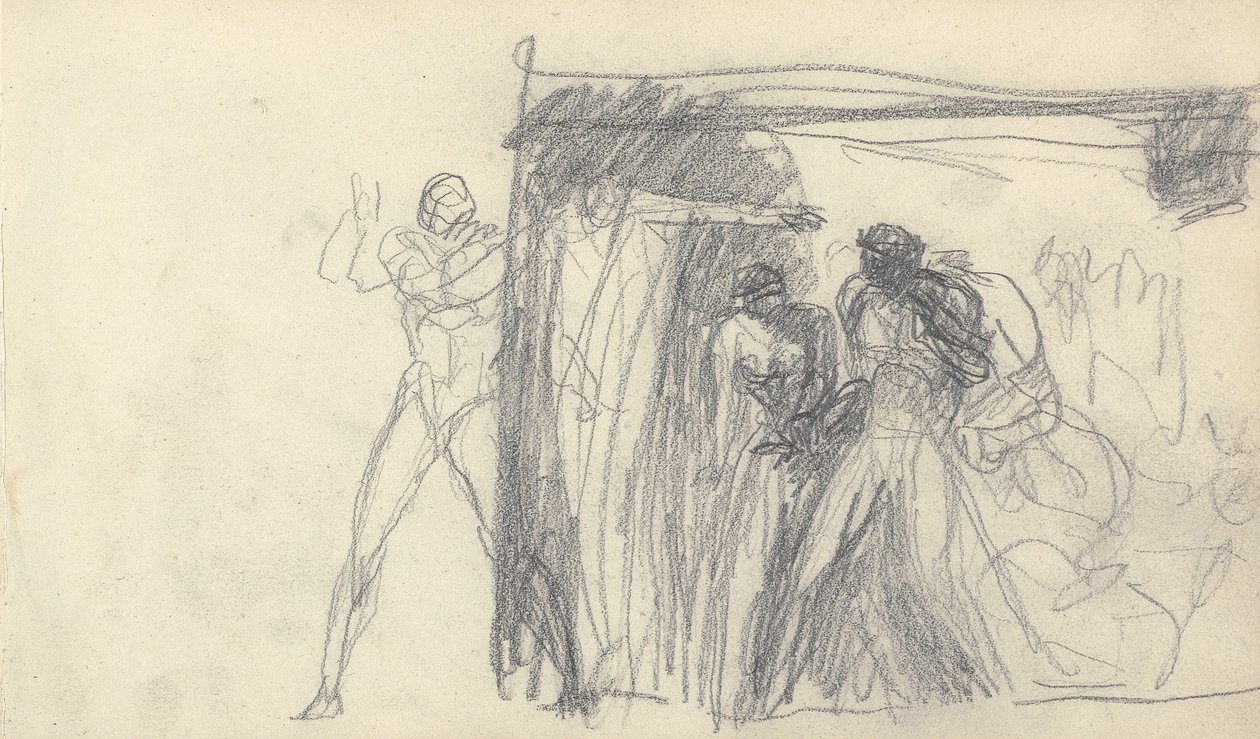 Skissebok tegning av George Romney