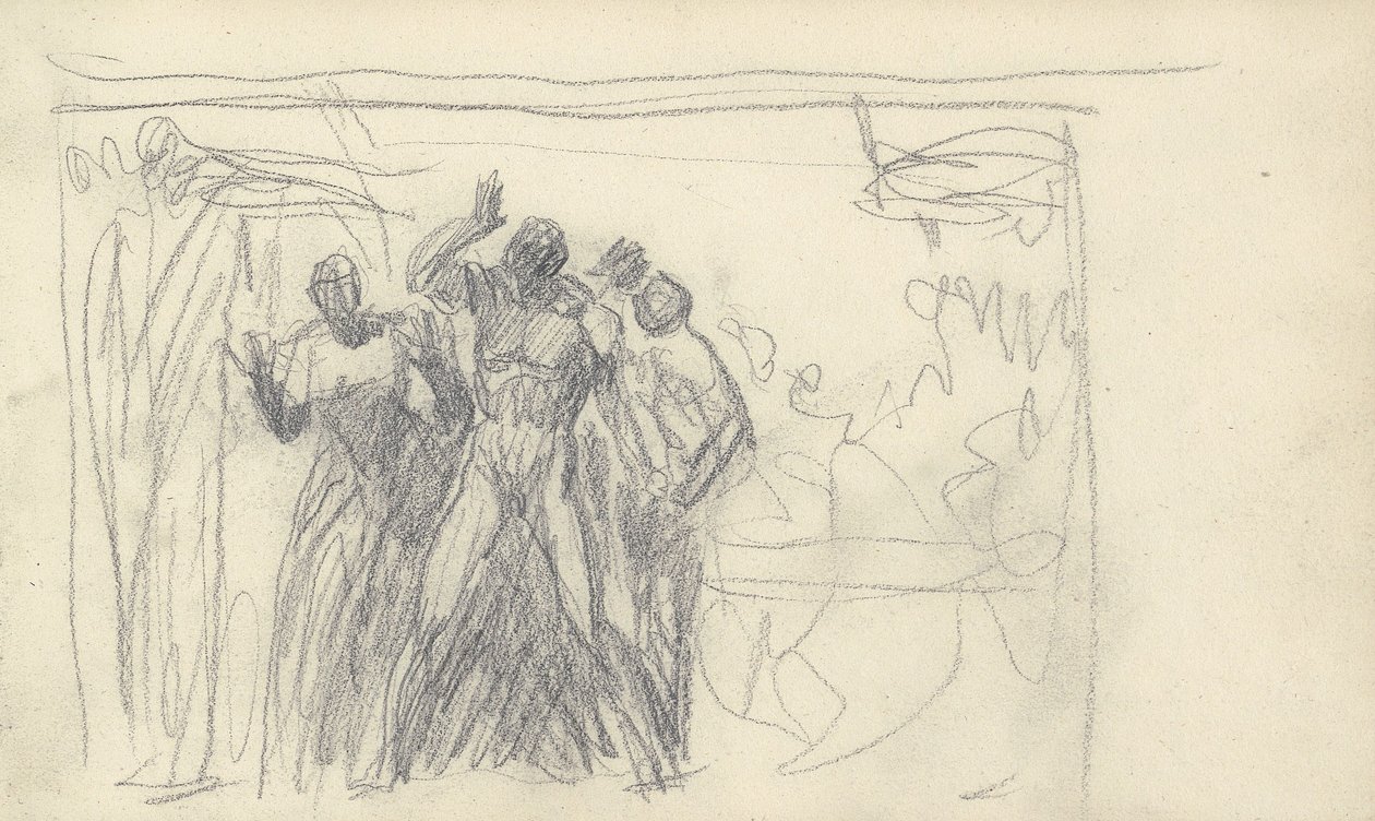 Tegning i skissebok av George Romney