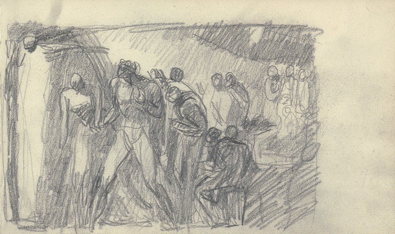 Tegning i skissebok av George Romney