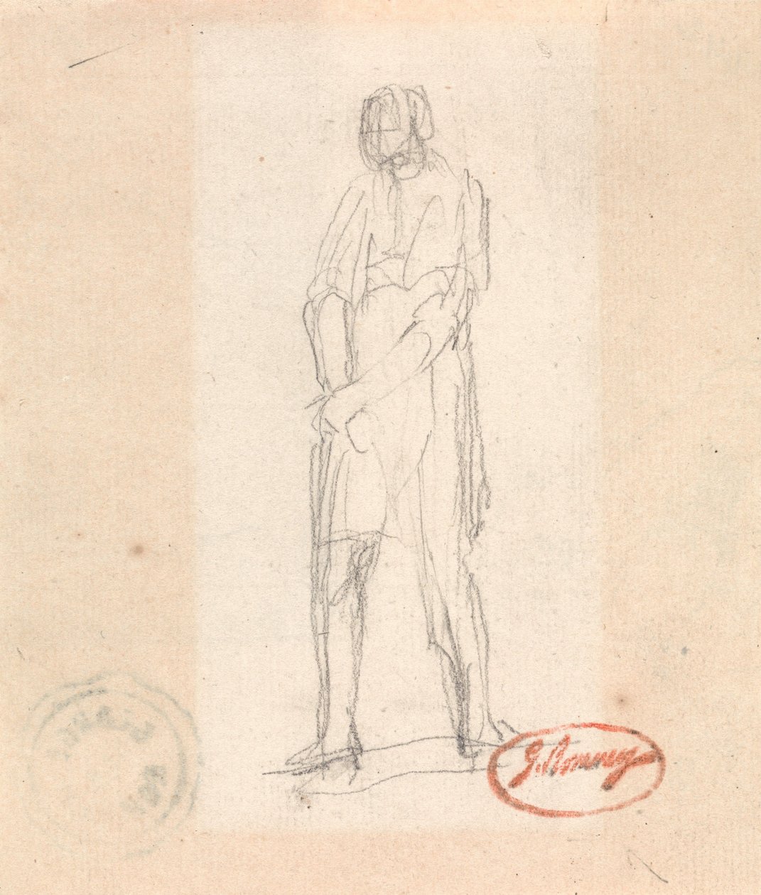 Stående figur av George Romney