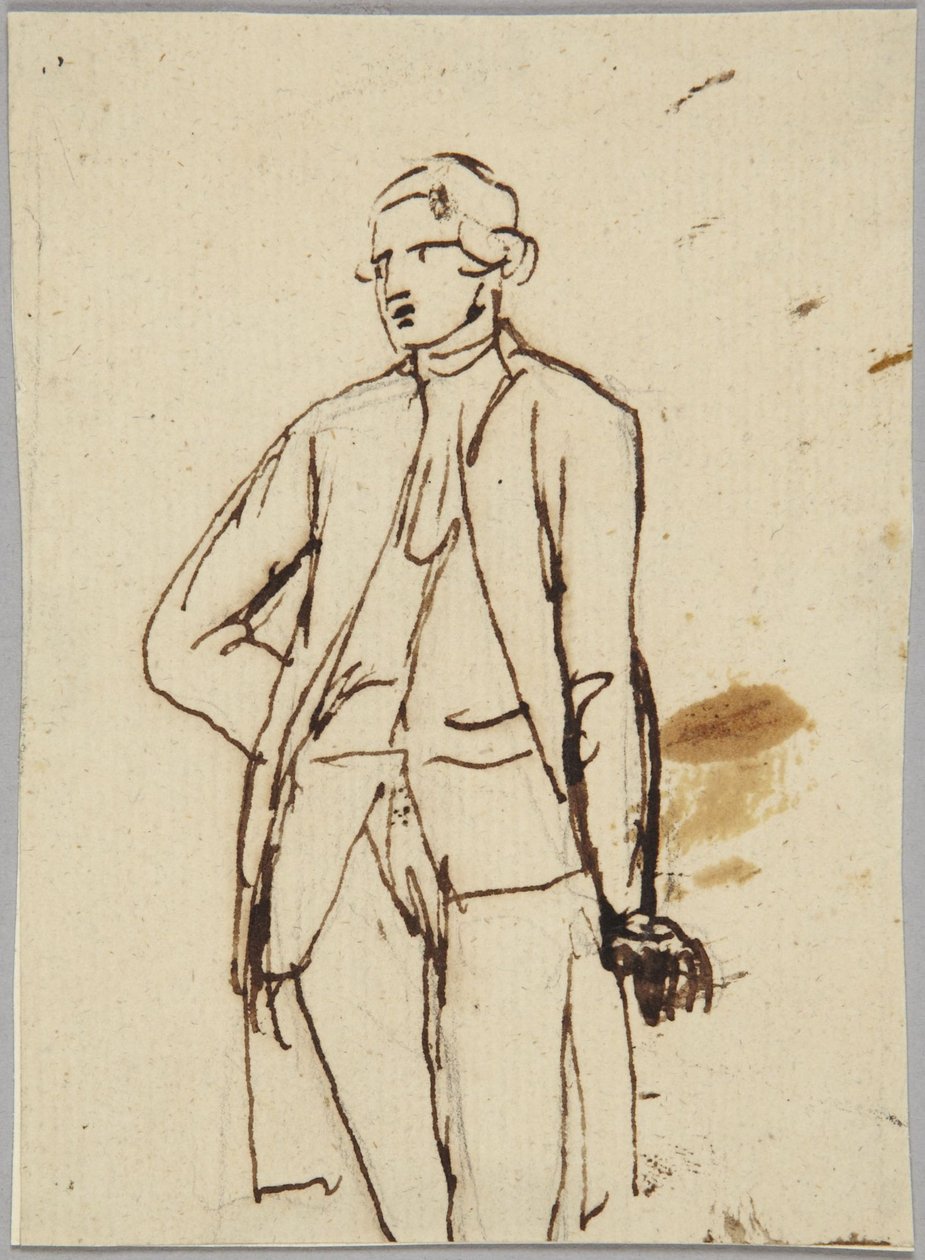 Stående mannlig figur av George Romney