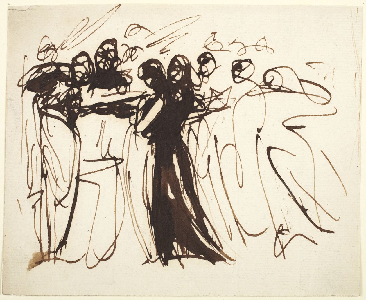 Stående figurer samlet seg av George Romney