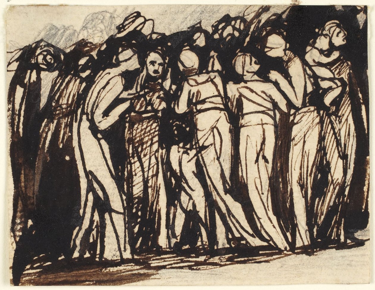 Stående kvinner og barn av George Romney