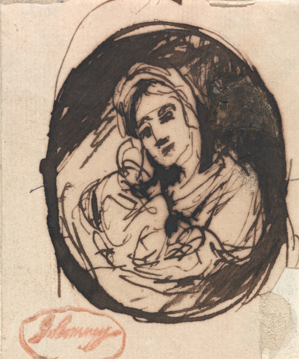 Studie av en mor og et barn av George Romney
