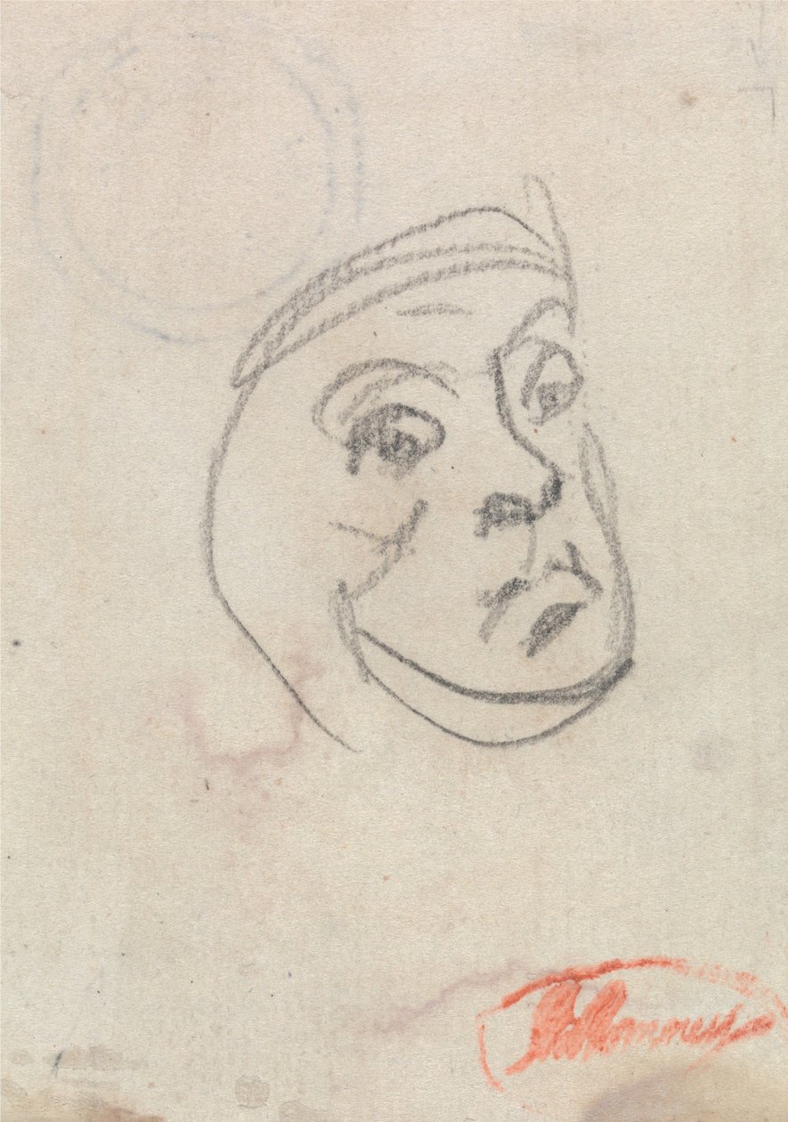 Studie av et hode av George Romney