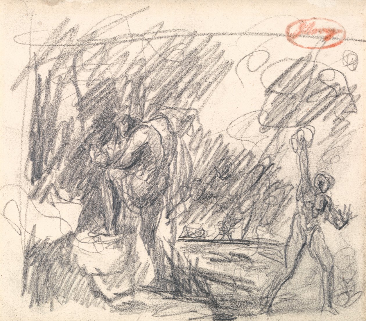 Forlatelsen og redningen av Perdita fra «Vinterfortellingen» av George Romney