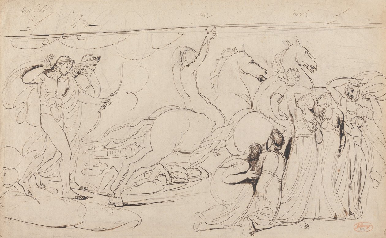 Utslettelsen av Niobes barn av George Romney