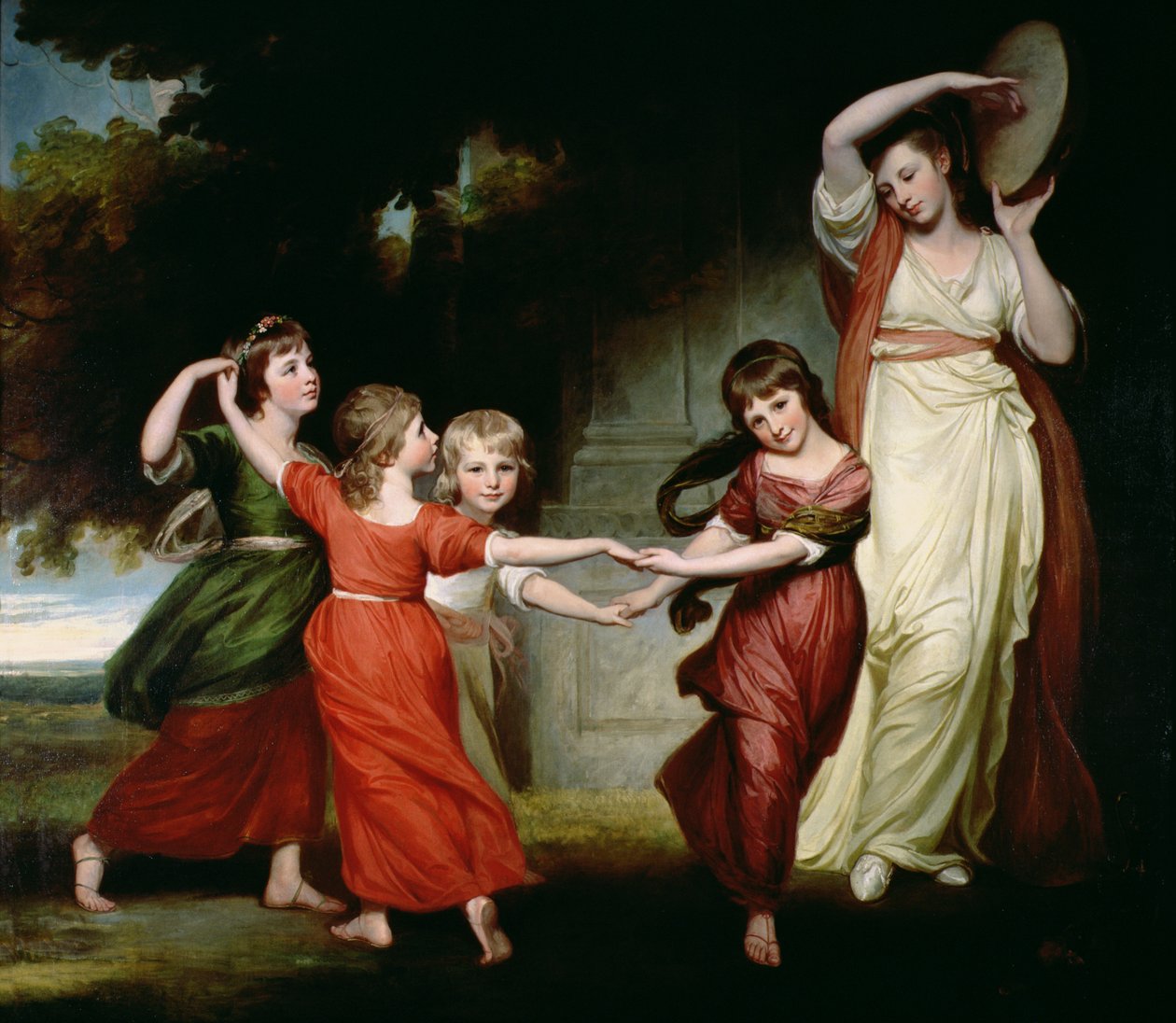 Familien Gower, ca. 1776-77 av George Romney