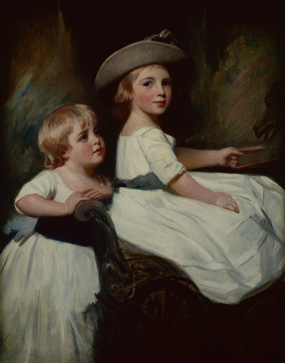 The Stanhope Children (olje på lerret) av George Romney