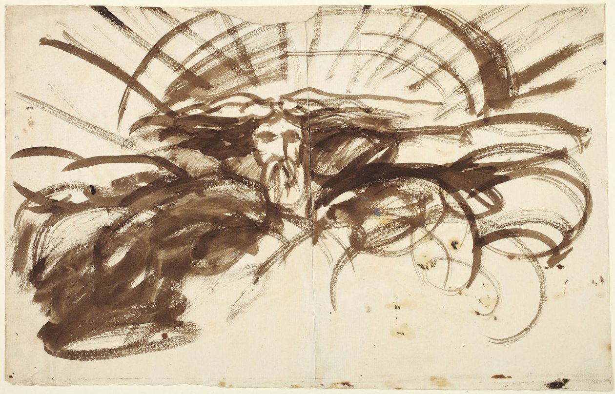 Guds ånd svevde over vannene av George Romney