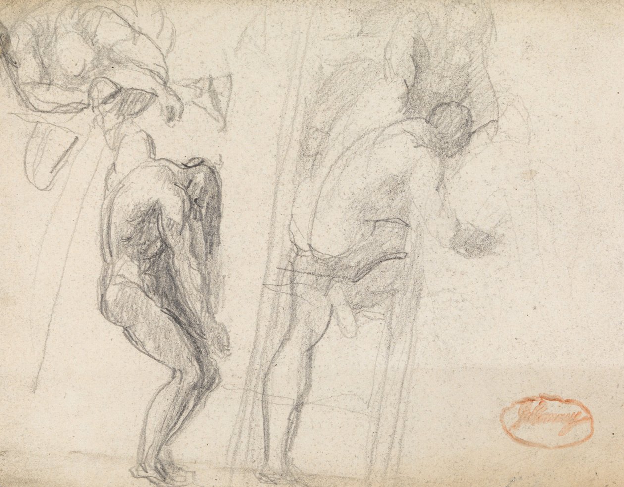 To figurstudier av George Romney