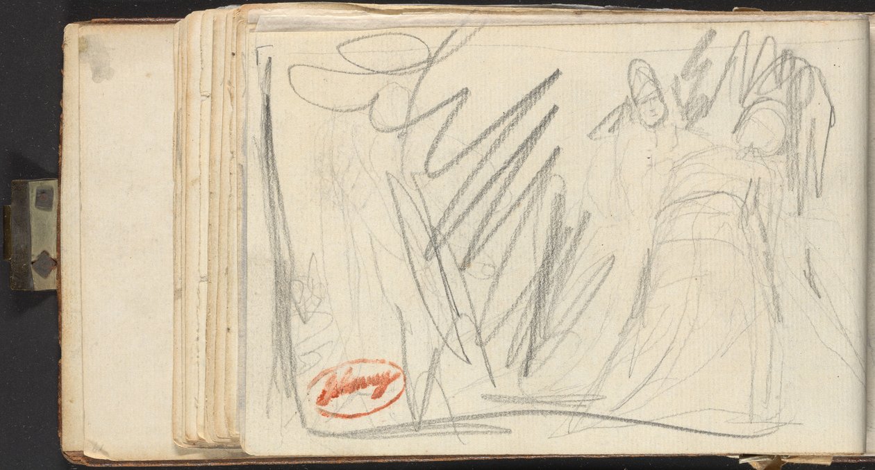 To figurer i bølgende kapper av George Romney