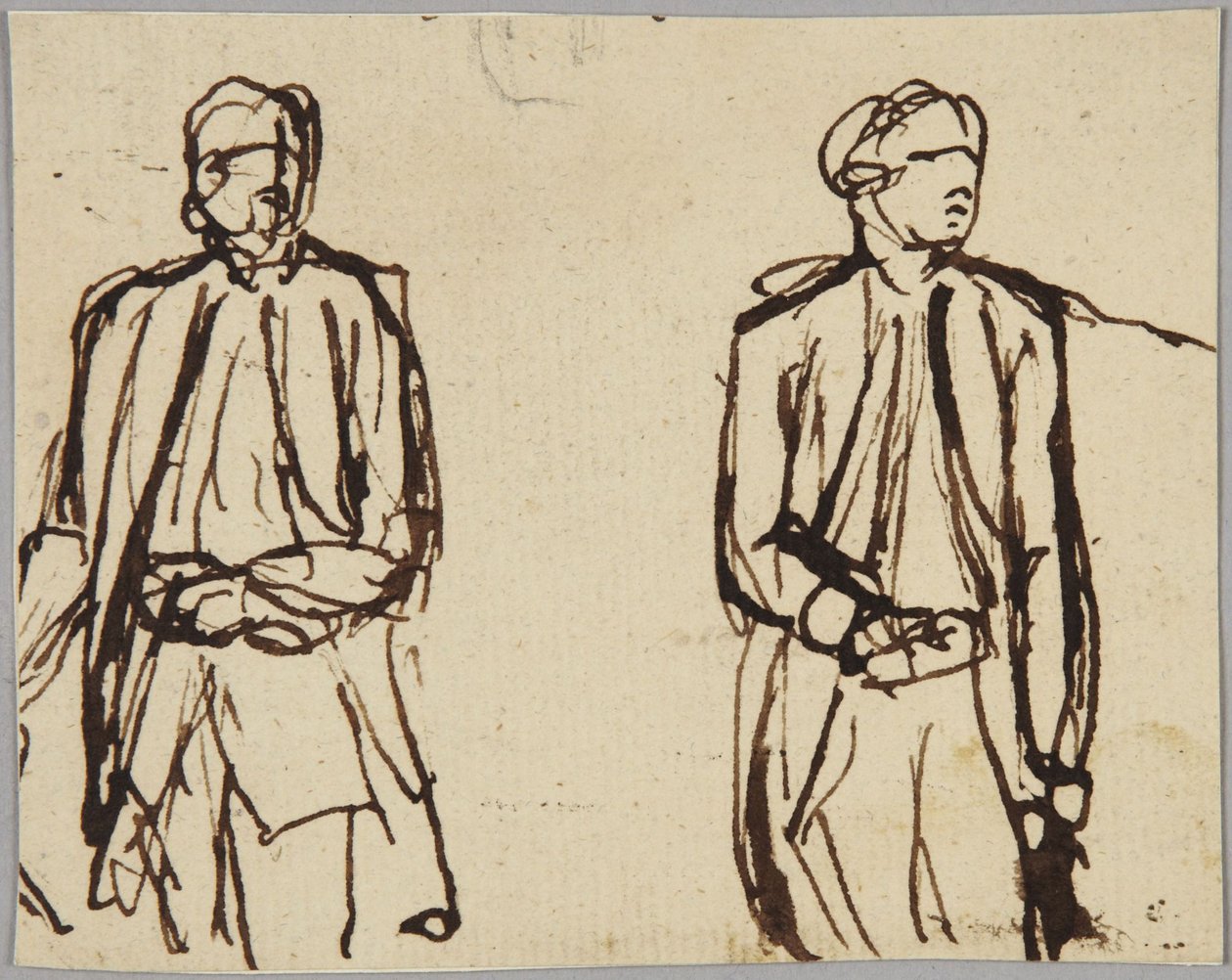To stående mannlige figurer av George Romney