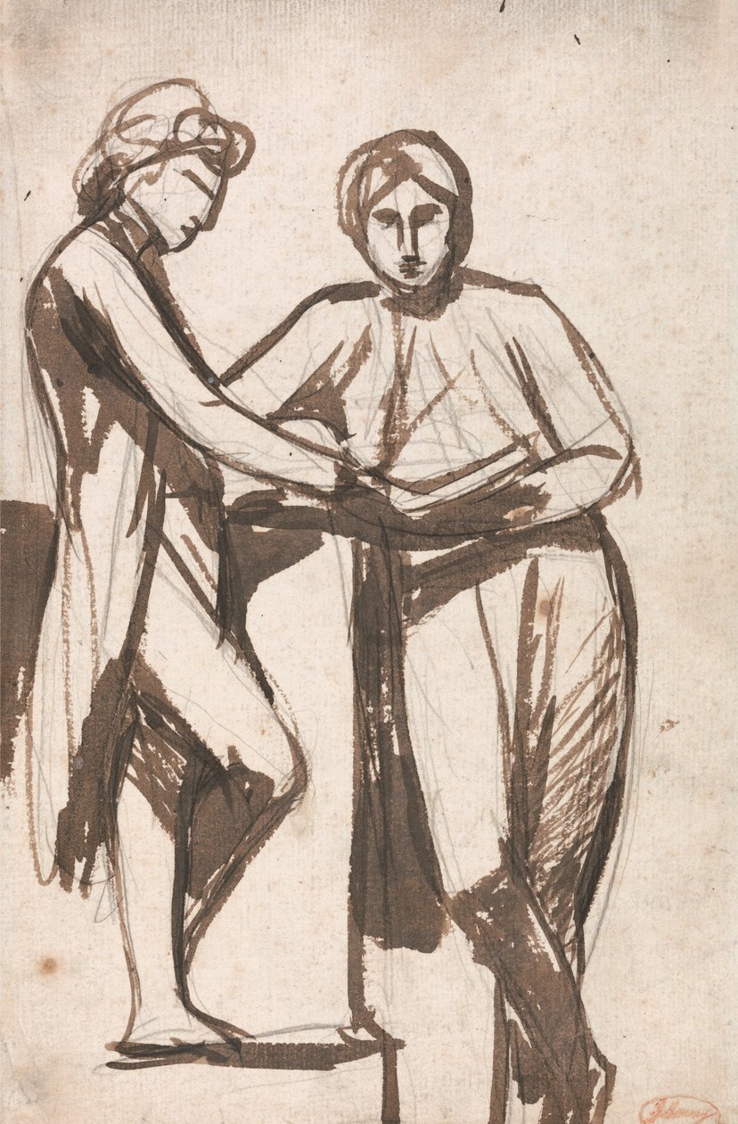 To stående ungdommer av George Romney