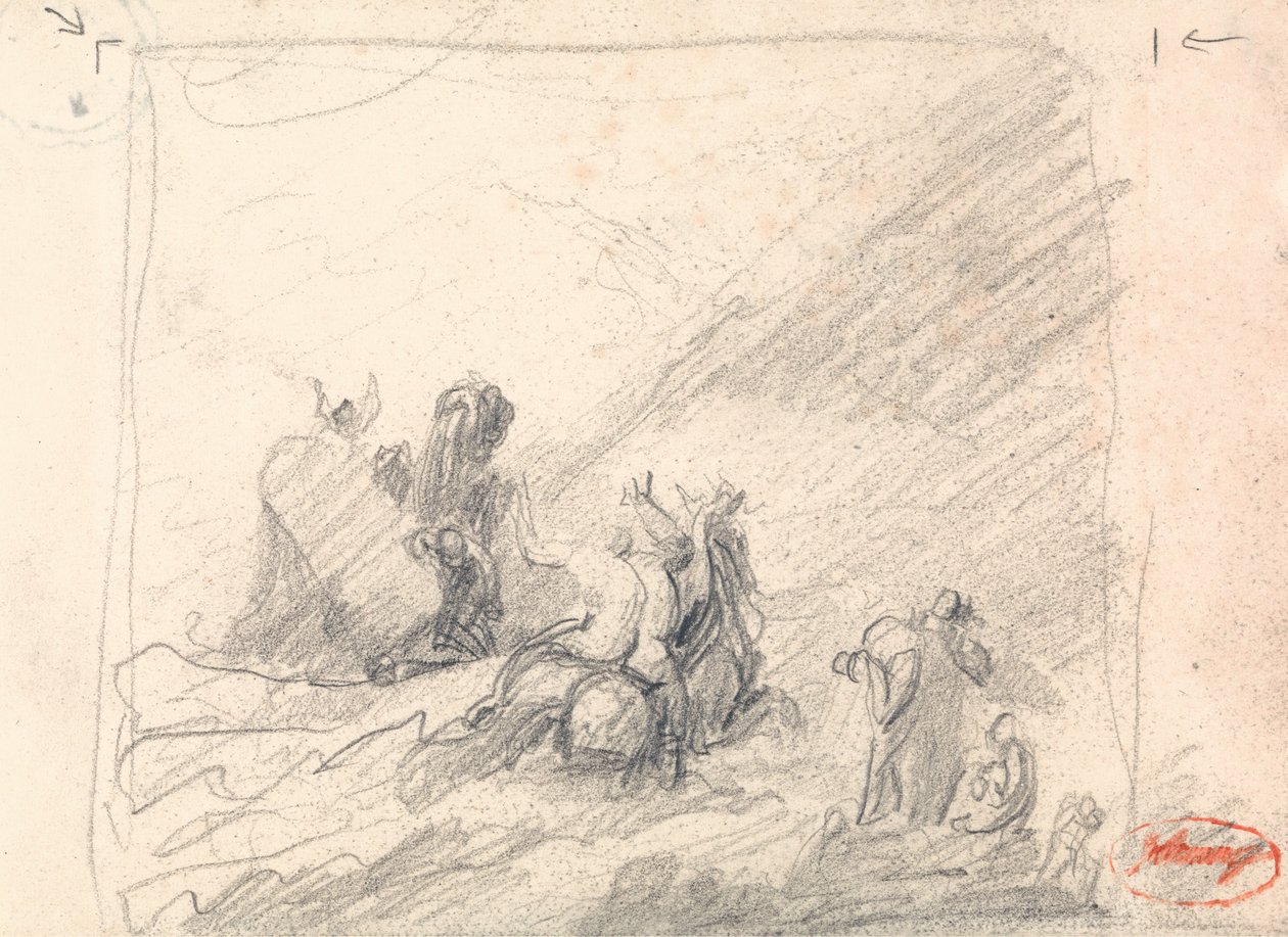 Wolgemuth redder de skipbrudne utenfor Kapp det gode håp av George Romney