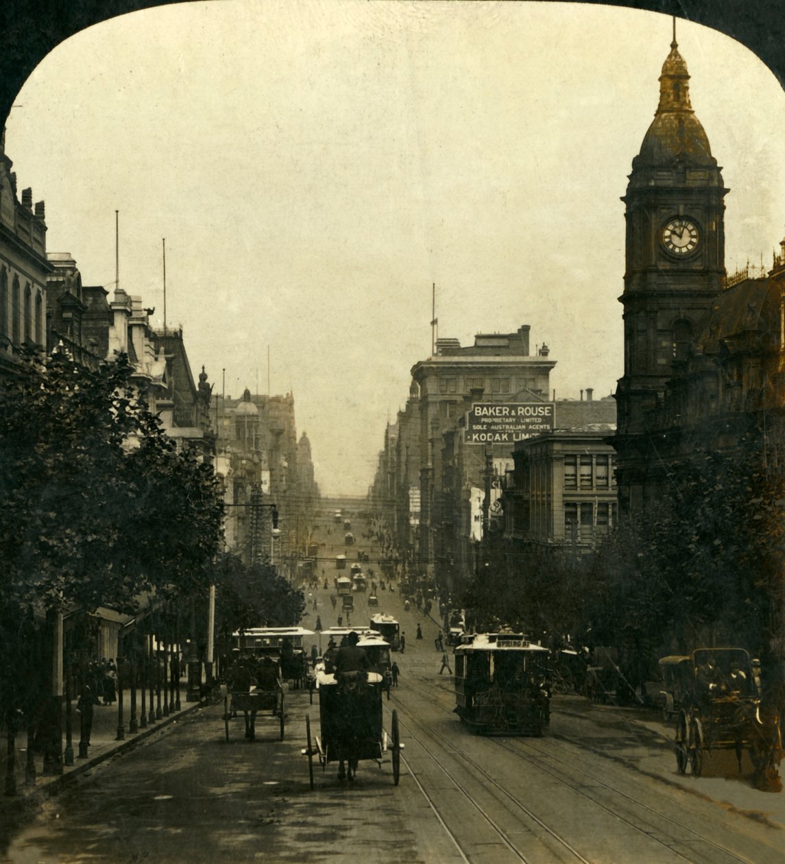 Cities of the Sunny South, Melbourne, Victoria, Australia, 1909. av George Rose