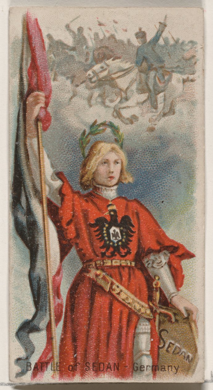Battle of Sedan, Tyskland, fra Holidays-serien N80 for Duke-sigaretter, 1890., 1890. av George S. Harris and Sons