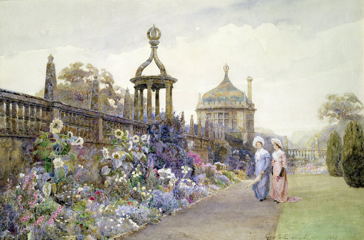 Montacute, Solsikker, 1886 av George Samuel Elgood