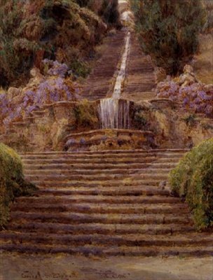 Kaskaden, Villa Cicogna av George Samuel Elgood
