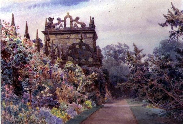 The Forecourt, Hardwick Hall, Derbyshire av George Samuel Elgood