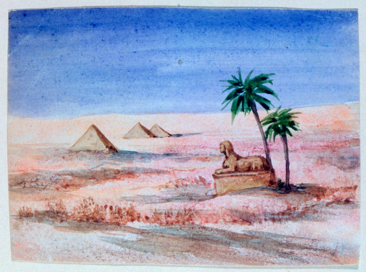Sfinks og pyramider, Giza I, 1820-1876 av George Sand