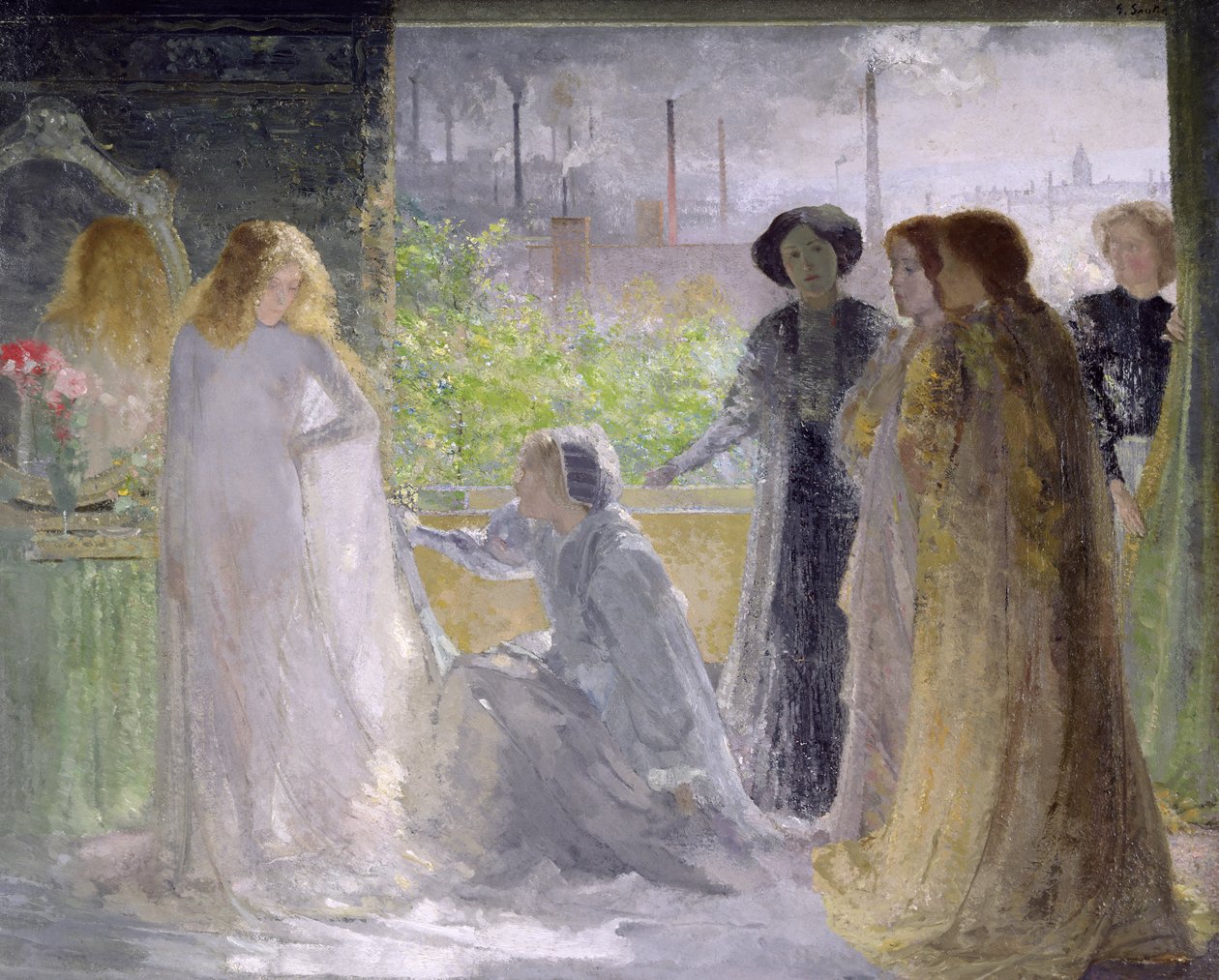 The Leeds Picture (olje på lerret) av George Sauter