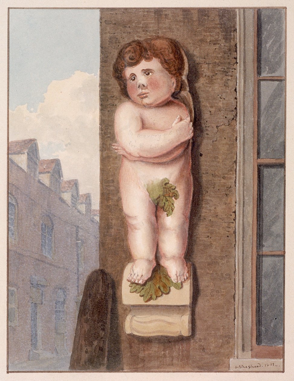 Pye Corner, London, 1812 av George Shepheard