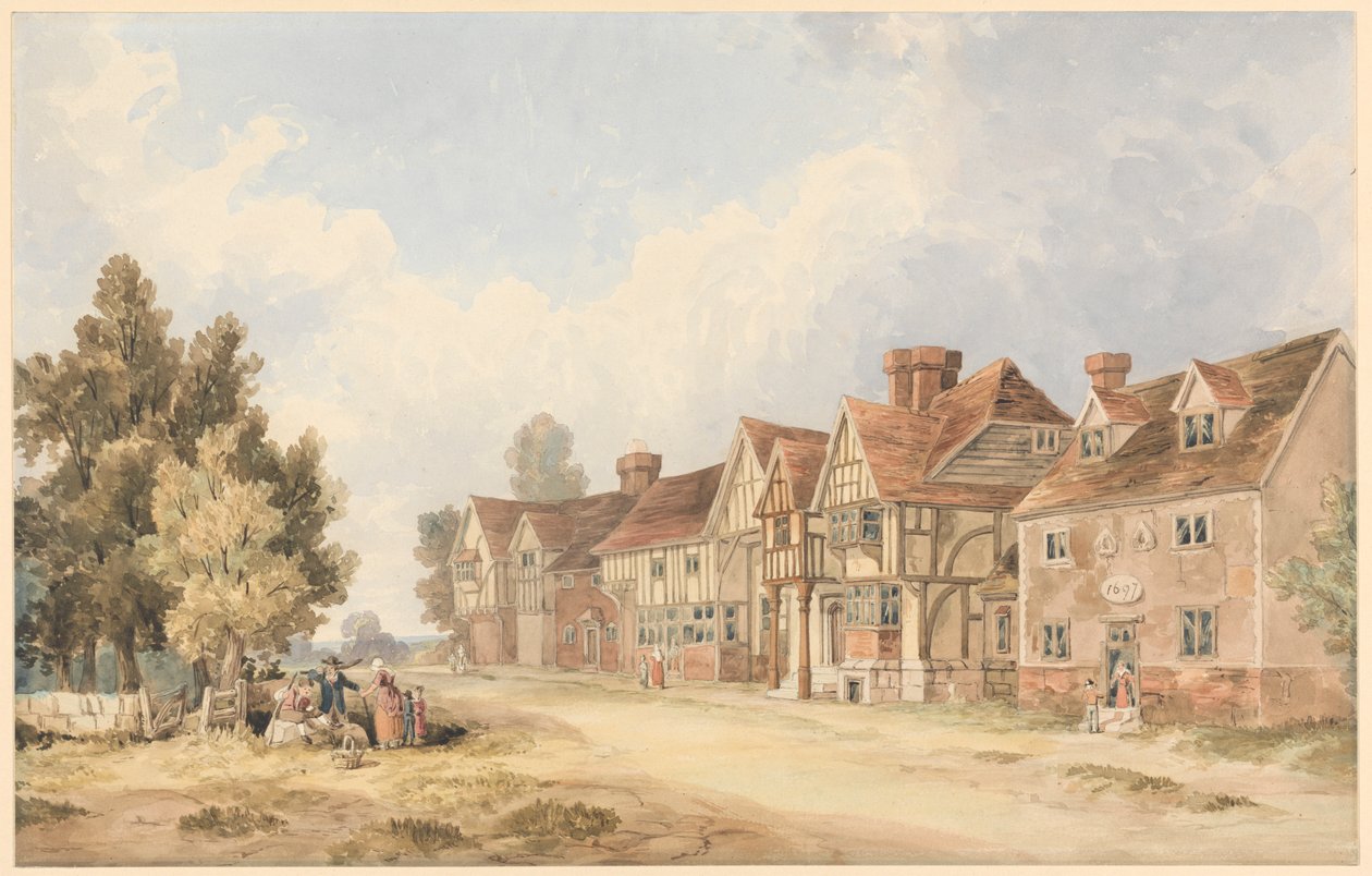 Landsbyen Chiddingstone, Kent av George Shepheard