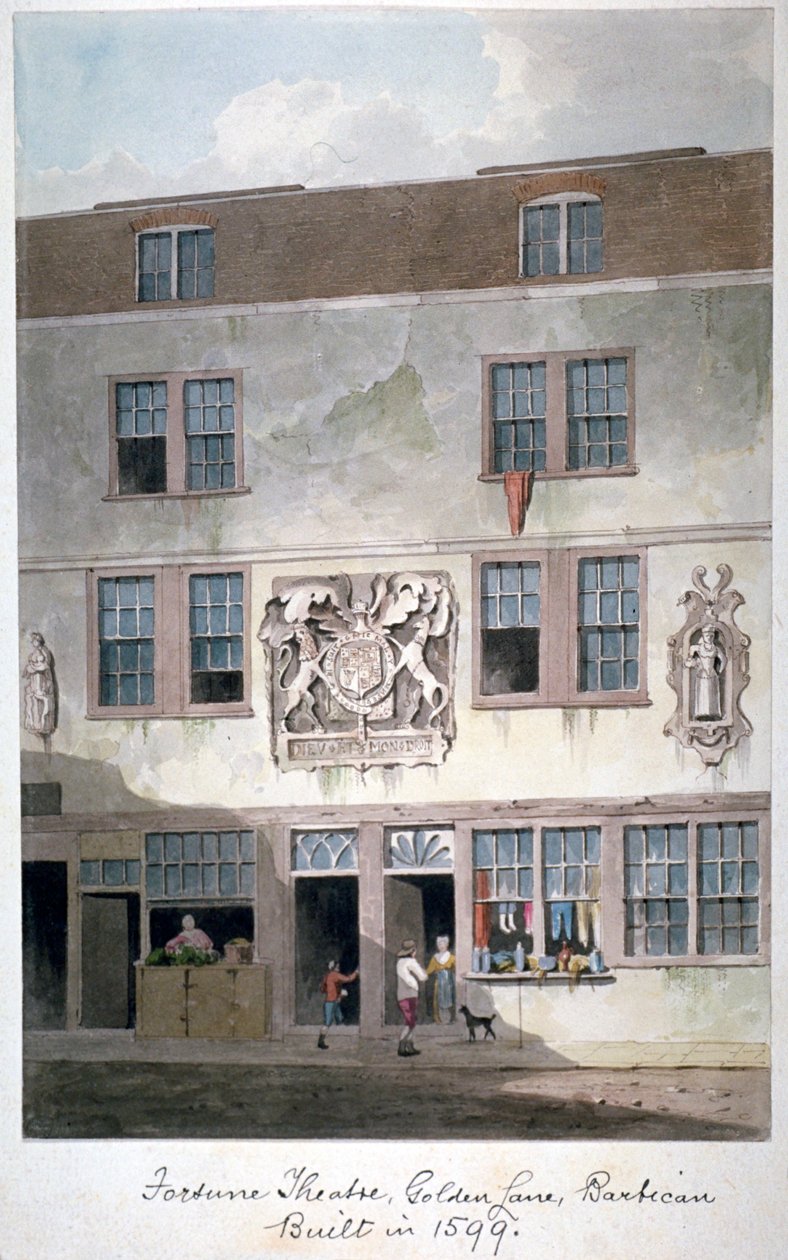 Fortune Theatre, Golden Lane, London, 1811 av George Shepherd