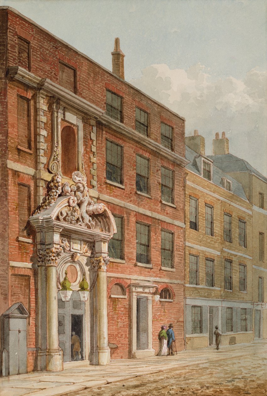 The Merchant Taylors Hall, London, ca. 1810 (wc) av George Shepherd