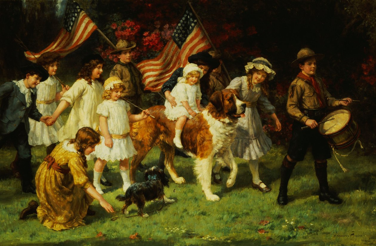 American Parade, 1917 av George Sheridan Knowles