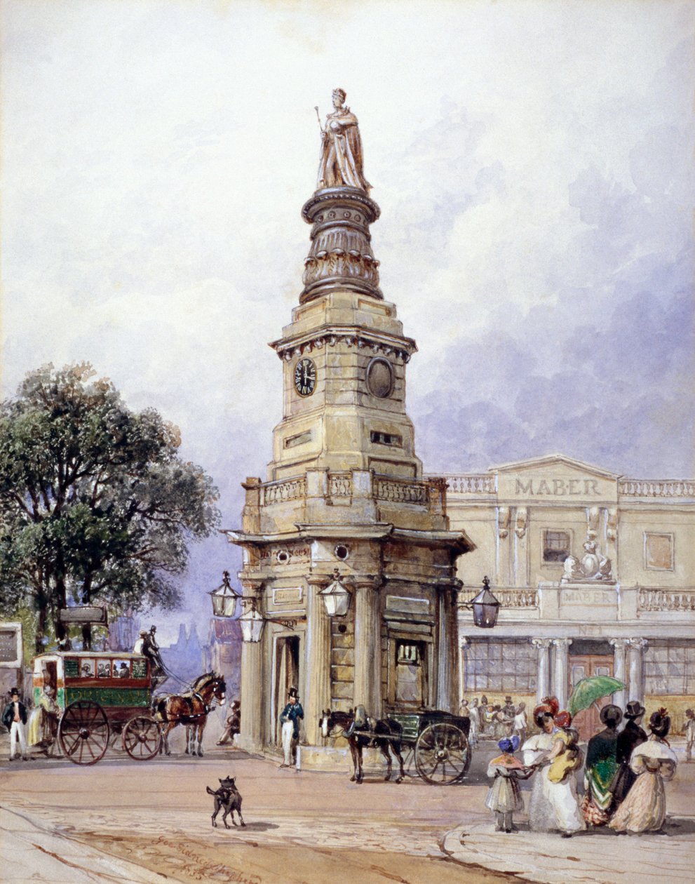 Monument til George IV, Battle Bridge nå King