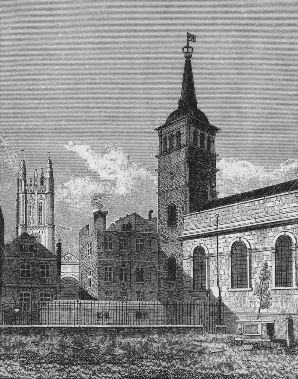St Peters Church, Cornhill, City of London, 1811 1911 av George Sidney Shepherd