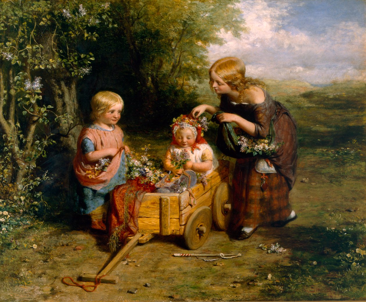 Vårblomster, 1851. av George Smith