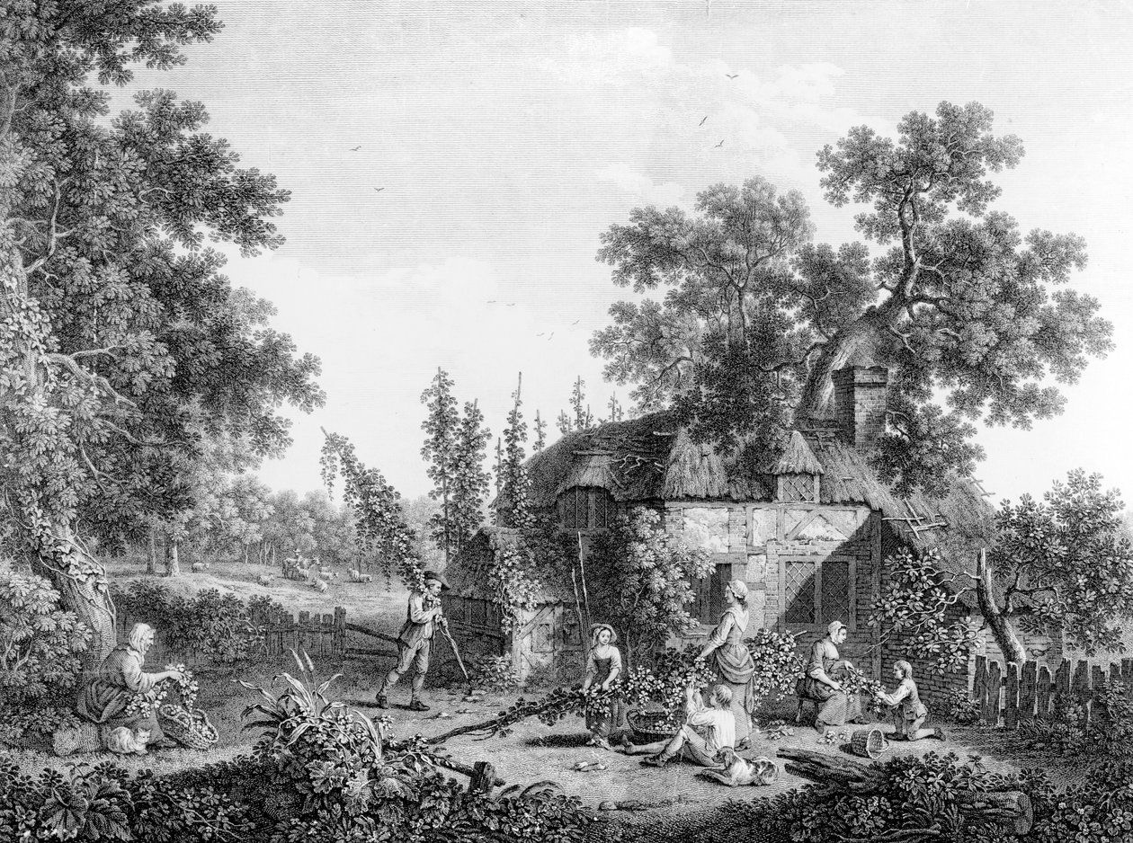 The Hop Pickers, etset av Francis Vivares, 1760 av George Smith